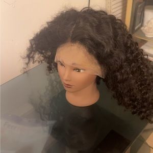 Lace curly hair